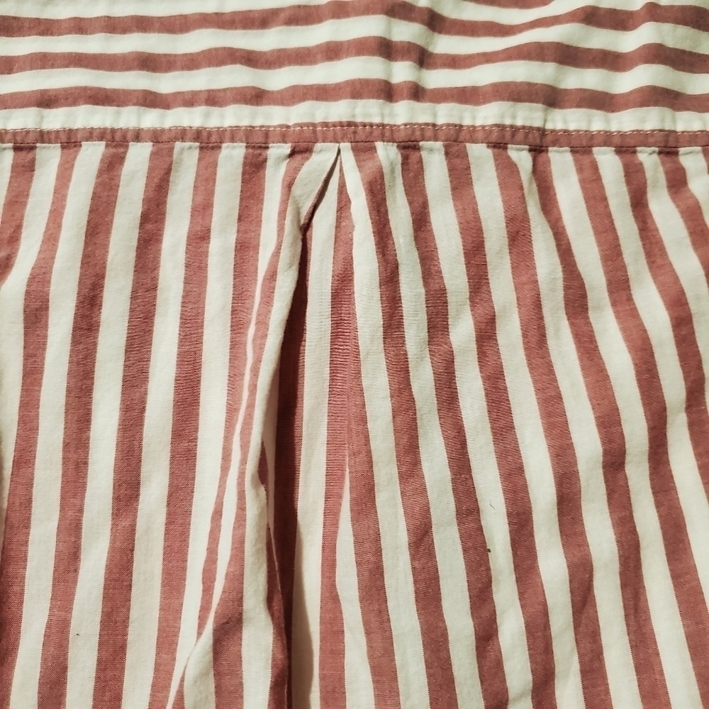 ⛱️ H&M Red and White Strip Button Down Top Beach Nautical Retro ⛱️ - Picture 8 of 8
